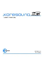 Preview for 1 page of K-Team KoreSound User Manual