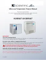 K2 Scientific K203ULT Manual preview