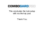 Preview for 18 page of Kaba COMBOGARDPRO Quick Start Manual