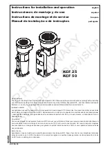 Preview for 1 page of KAESER KOMPRESSOREN KCF 25 Instructions For Installation And Operation Manual