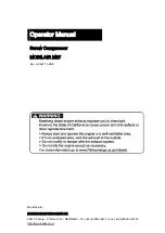 KAESER KOMPRESSOREN MOBILAIR M27 Operator'S Manual preview