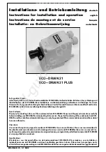 KAESER ECO-DRAIN 21 PLUS Instructions For Installation And Operation Manual preview