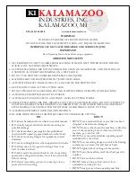 Preview for 3 page of Kalamazoo K12-14V Instruction Manual