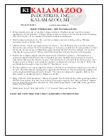 Preview for 4 page of Kalamazoo K12-14V Instruction Manual