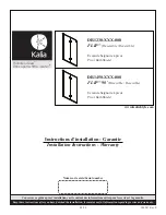 Kalia FLIP DR1230 000 Series Installation Instructions / Warranty preview