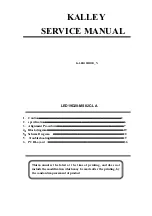 Kalley K-LED19HD2B_N Service Manual preview