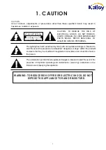 Preview for 2 page of Kalley K-LED40FHDXT2 Service Manual