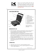 Preview for 4 page of Kalorik USK FHG 30035 Operating Instructions Manual