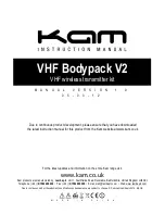 KAM Bodypack V2 Instruction Manual preview