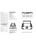 KAM DMX LASER 120 PRO Instruction Manual preview