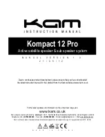 Preview for 1 page of KAM Kompact 12 Pro Instruction Manual