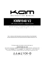 KAM KWM1940 V2 Instruction Manual preview