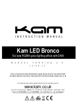KAM LED BRONCO Instruction Manual preview