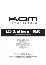 KAM LED Quadflower 1 DMX Instruction Manual preview