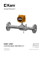 Preview for 1 page of KAM Simple Precision LRW User Manual