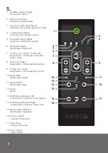 Preview for 7 page of Kanto GRANDSTAND User Manual