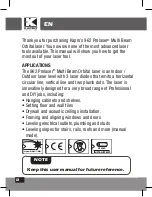 Preview for 2 page of Kapro 962 User Manual