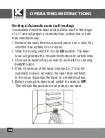 Preview for 10 page of Kapro Prolaser 852G User Manual