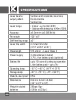 Preview for 20 page of Kapro Prolaser 852G User Manual