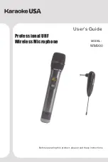 Karaoke USA WM900 User Manual preview