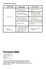 Preview for 8 page of Karaoke USA WM906 User Manual