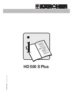 Preview for 1 page of Kärcher HD 500 S Plus Instruction Manual