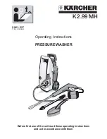 Kärcher K 2.99 MH Operating Instructions Manual preview
