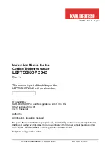 KARL DEUTSCH LEPTOSKOP 2042 Instruction Manual preview