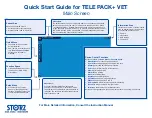 Preview for 2 page of Karl Storz TELE PACK+ VET Quick Start Manual