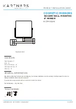 Preview for 1 page of KARTNERS KCM-SQ-6 Product Installation Manual