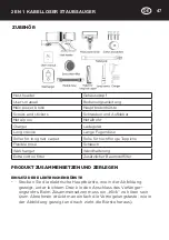 Preview for 47 page of Kasanova PRO KIV000019NOC Instruction Manual