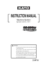 Preview for 1 page of Kato PREMIUM CITYRANGE CR-200RF Instruction Manual