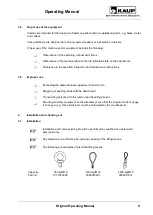 Preview for 9 page of KAUP T 401 BZ Operating Manual