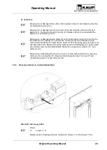 Preview for 25 page of KAUP T 403G-1L Operating Manual