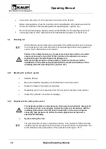 Preview for 12 page of KAUP T456BZ Series Operating Manual