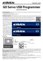 Kavan GO Servo Instruction Manual preview