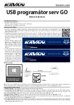 Preview for 3 page of Kavan GO Servo Instruction Manual