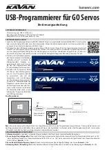 Preview for 5 page of Kavan GO Servo Instruction Manual