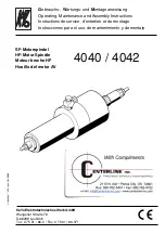 Preview for 1 page of KaVo 4040 Operating, Maintenance And Assembly Instructions