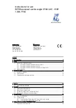 Preview for 1 page of KaVo INTRAcompact contra-angle 0768 LHC Instructions For Use Manual