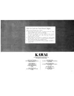 Preview for 28 page of Kawai DX205 Owner'S Manual