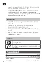 Preview for 28 page of Kayoba 956125 Operating Instructions Manual