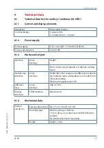 Preview for 17 page of KBR multisys D4-IGW-1 User Manual Technical Parameters