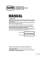 Keating Of Chicago Miraclean 2000+ Series Manual preview