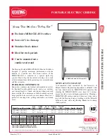 Keating Of Chicago Miraclean 208-240/1 Specification Sheet preview