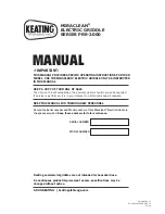 Keating Of Chicago MIRACLEAN PRE-2000 Manual preview