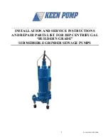 Keen Pump 2hp BG2 Series Installation And Service Instructions Manual preview