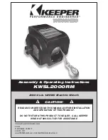 Keeper KWSL2000RM Assembly & Operating Instructions preview