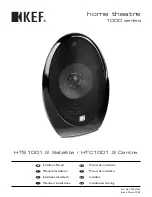 Preview for 1 page of KEF HTC1001.2 Centre Installation Manual