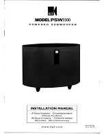 KEF PSW3500 Installation Manual preview